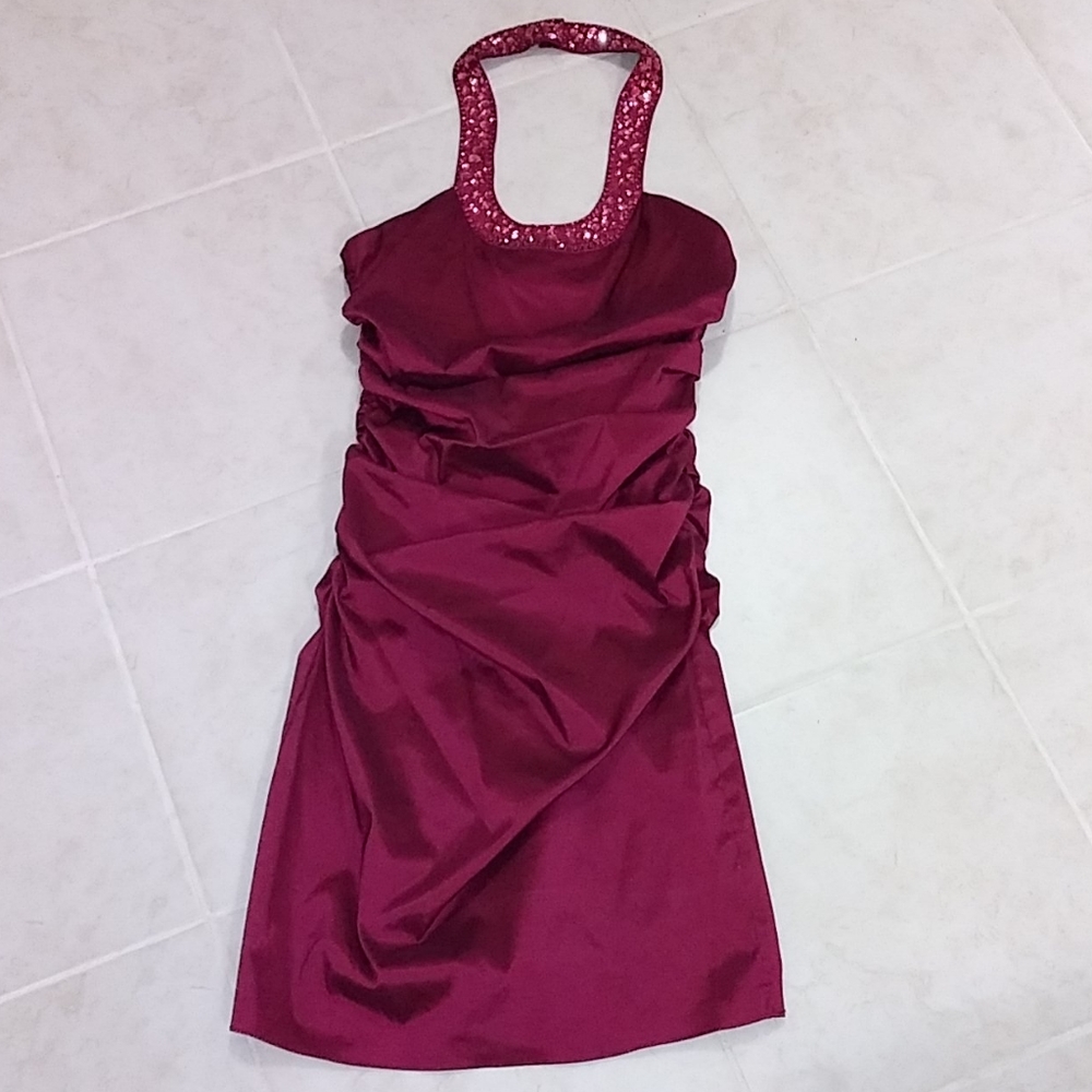 Burgundy Dress